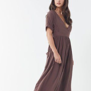 Urban Outfitters Gloria Midi Wrap Dress